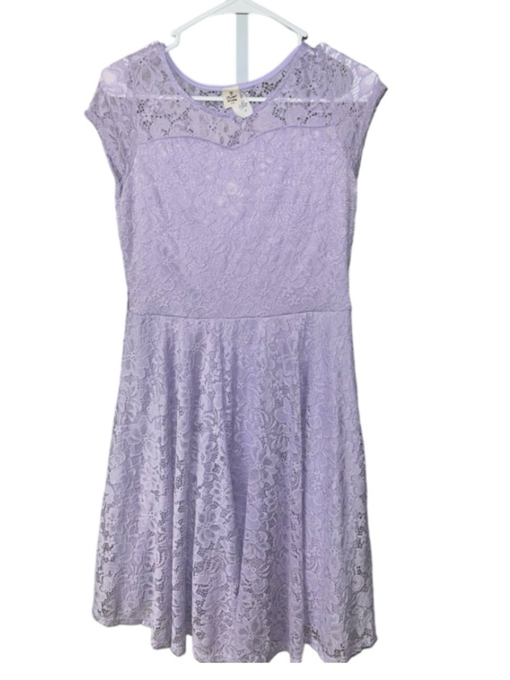 Girls purple lace dress size 16